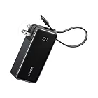 ANKER A1637 Fusion 行動電源10000mAh 30W三合一自帶線自帶插頭 黑