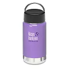 美國Klean Kanteen寬口保溫鋼瓶355ml-薰衣紫(可翻動環狀蓋)