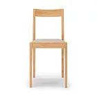 【MUJI 無印良品】木製椅/布面座/橡膠木/淺色寬38×深48.5×高77.5cm/座面高：45.5cm