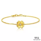 【點睛品】幸運星鑽 鑽石黃金手鍊