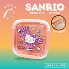 【三麗鷗 Sanrio】雙層果蔬瀝水籃保鮮盒 凱蒂貓粉 氣球