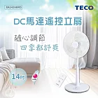 TECO XA1428BRD 14吋DC馬達遙控擺頭立扇