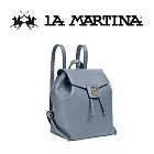 【LA MARTINA】限量2折 頂級皮革後背包 LMZA01862P 全新專櫃展示品(淡藍色)