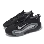 Nike 籃球鞋 IsoFly GS 大童 女鞋 黑 灰 緩震 運動鞋 FN4384-001