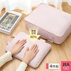 JIAGO 4件組旅行壓縮收納袋 粉色