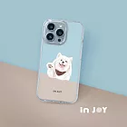 INJOYmall for iPhone 16/15/14/13/12/SE3 系列 笑臉天使薩摩耶犬 透明防摔手機殼 保護殼 iPhone X(5.8)