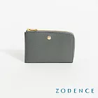 ZODENCE MINA進口牛皮零錢卡包  暖灰