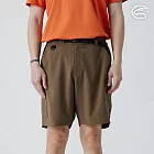 ADISI 男彈性快乾多袋短褲 AP2511048 深褐色 (M-3XL) M 深褐色