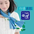 日本 SUNFAMILY ECO COOL 瞬間降溫冷感涼巾  藍色