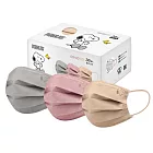【ONEDER旺達棉品】史努比成人平面口罩(30入組) Snoopy口罩- SN-BZ001