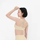 【Mukasa】LISSOM 交叉美背運動內衣 - 奶杏色 - MUK-24001 S 奶杏色