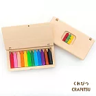 日本製 くれぴつ Crapitsu 蜂巢蠟筆 【木盒 , 12入裝】