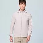 【荒野wildland】男彈性透氣抗UV50輕薄外套160 冰山灰 XL 160 冰山灰