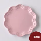 Le Creuset 蕾絲花邊盤 餐盤 造型盤 點心盤 18cm 雪紡粉
