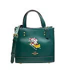 COACH 迪士尼聯名款皮革兩用托特包-綠