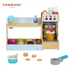 【美國 Teamson】木製冰淇淋咖啡機攤販豪華玩具組(附小畫板)