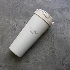 GREEN CUP 芊杯304不鏽鋼陶瓷手提直吸飲兩用保溫杯-850ml-1支 鄉村迷白