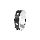 ROYAL DAMON 羅亞戴蒙 魅惑 黑戒指-小 8 銀黑