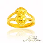 【金品坊】黃金戒指守財咬錢貔貅戒指