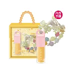 【UNICAT 變臉貓】水光豐盈玻璃唇油(蜂蜜)+多彩蝴蝶結串珠手鍊 4ml/盒