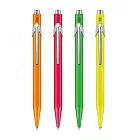 【CARAN dACHE 瑞士卡達】849系列 Fluo Line 原子筆 共4色 /支(849.030~849.470) 030 螢光桔