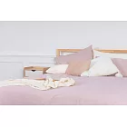 【和諧生活有機棉】有機棉5x7單人加大被套 丁香紫