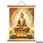 [HOMEHERE] DIY鑽石畫／如來佛祖 蓮花座 掛軸無框版