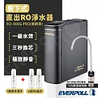 送禾聯14吋DC風扇【愛科EVERPOLL】廚下式直出RO淨水器 RO-900G PRO (尊爵黑) 含安裝