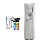 送禾聯14吋DC風扇【愛科EVERPOLL】智能感應冷熱飲水機 TLS-UV-W+複合淨水器DCP-3000HA