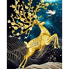 ArtLife藝術生活【91040】炫金鹿_ DIY 數字 油畫 彩繪
