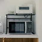 【H&R安室家】台製時尚伸縮式微波爐架 置物架 收納架 KS36A 白色