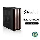 【Fractal Design】North Chalk/Charcoal 胡桃木/橡木 ATX機殼 網孔側板/胡桃木面板/黑/Mesh