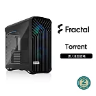 【Fractal Design】Torrent RGB玻璃側板版 E-ATX機殼 RGB/淺色玻璃側板/黑/TG