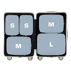 ❰ 韓國Branden官方授權 ❱ 壓縮收納袋S+S+M+M+L五件組 - 天藍