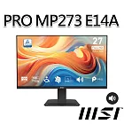 msi微星 PRO MP273 E14A 27吋 平面螢幕 (27＂/1920x1080/16:9/144Hz/IPS/喇叭)