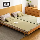 【日本霜山】冬夏兩用可拆式天然藺草涼蓆/床墊-150x200cm