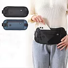 【E.dot】RFID旅行防盜腰包 (隨身物品收納包) 黑色