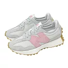 New Balance NB 休閒鞋 327 女鞋 灰 粉紅 復古 麂皮 膠底 紐巴倫 WS327KAZ-B