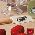 《NOW》不沾鍋迷你矽膠刮刀2入(黑貓物語17.5cm) | 攪拌刮刀 迷你刮刀