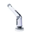 GOOFINDS 「IPX8全防水」電動清潔刷PRO  GH203(5段轉速/ 泡沫噴灑/ 刷地板/ 刷浴室) 白