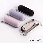 【Life+】星耀掌心のミニ守傘輕量230g五折24骨加厚黑膠傘/口袋傘/晴雨兩用抗UV傘附雨傘盒_4色一組  4色一組