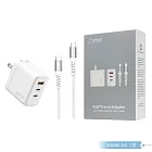 Samsung三星 原廠公司貨 ITFIT 65W 三孔超快充組 -白 (附充電器+5A 100W Type C快充線) 白色