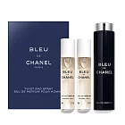 CHANEL 香奈兒 BLEU DE 藍色男性香水(20mlX3)EDP-香水航空版