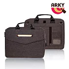 ARKY 15吋筆電公事包｜防潑水商務收納包・可手提可肩背 黑金