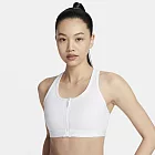 NIKE AS W NK DF SWOOSH PDED FZ BRA 女運動內衣-FN2732100 XL 白色