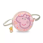 Tiger Family Fun Time可愛圓形斜背包-佩佩豬 粉紅豬小妹聯名款 佩佩豬
