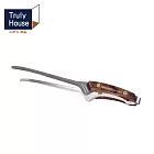 【Truly House】 戶外 304不鏽鋼夾 燒烤夾  烤肉夾  木質握柄 (兩色任選) 銀色