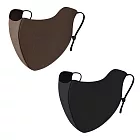 超值2入組!! 德絨親膚保暖口罩 小V臉立體剪裁 GOLOV.EJOY 防風保暖面罩 口罩 騎車 自行車 登山 運動 旅遊 逛街 修飾臉型 秋冬防塵防曬 透氣口罩 咖啡色+星夜黑