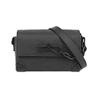 LV Steamer Monogram 牛皮壓紋皮夾式斜背包_展示品 (黑色)