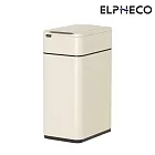 ELPHECO 不鏽鋼雙開除臭感應垃圾桶20L  ELPH9811U 白色